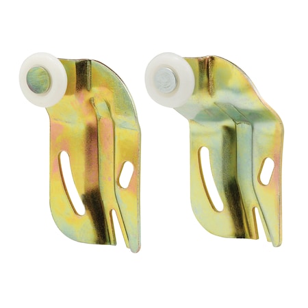 Prime-Line Sliding Closet Door Roller Kit, 3/4 in. Wheel Diameter, Convex Round, PK2 N 7541